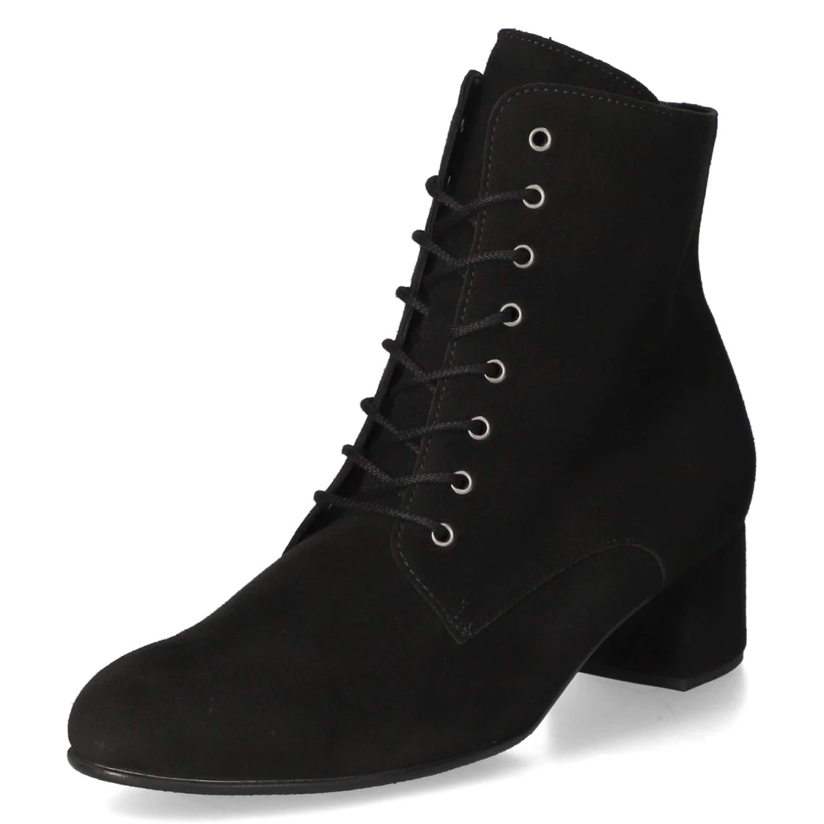 Schnürstiefeletten - schwarz