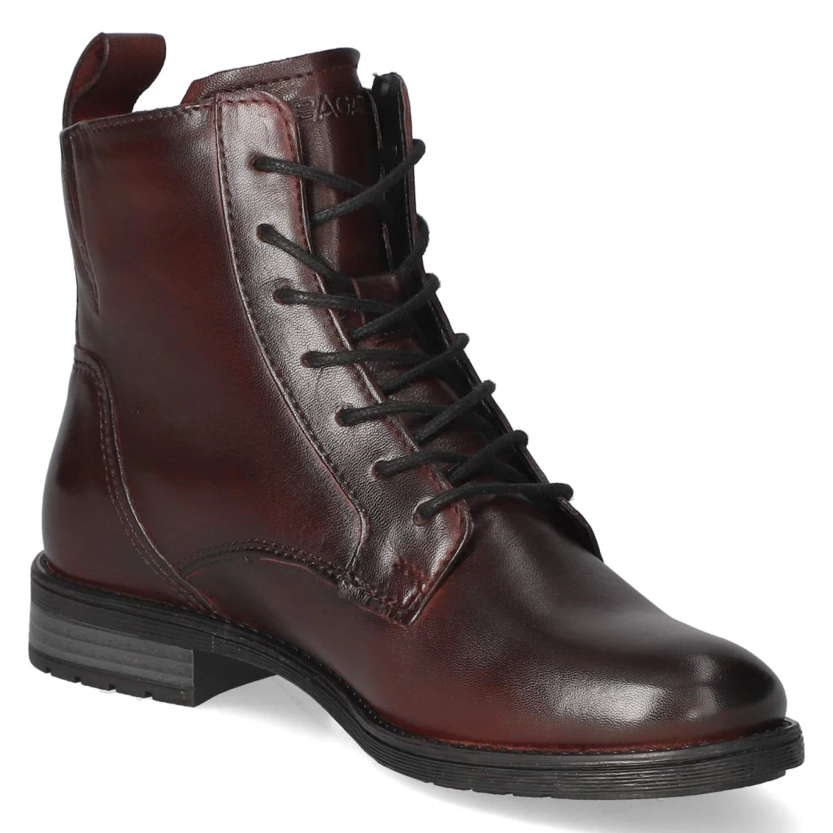 Schnürstiefeletten - bordo