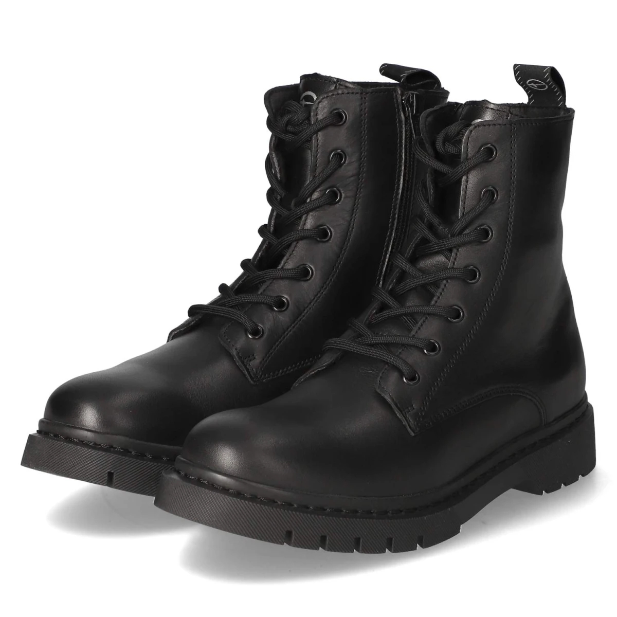 Schnürstiefeletten - black