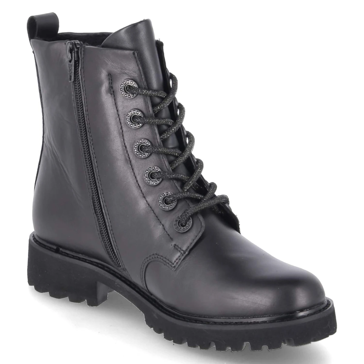 Schnürboots - SCHWARZ