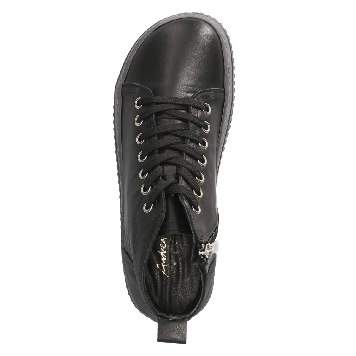 Schnürstiefeletten - schwarz/schiefer