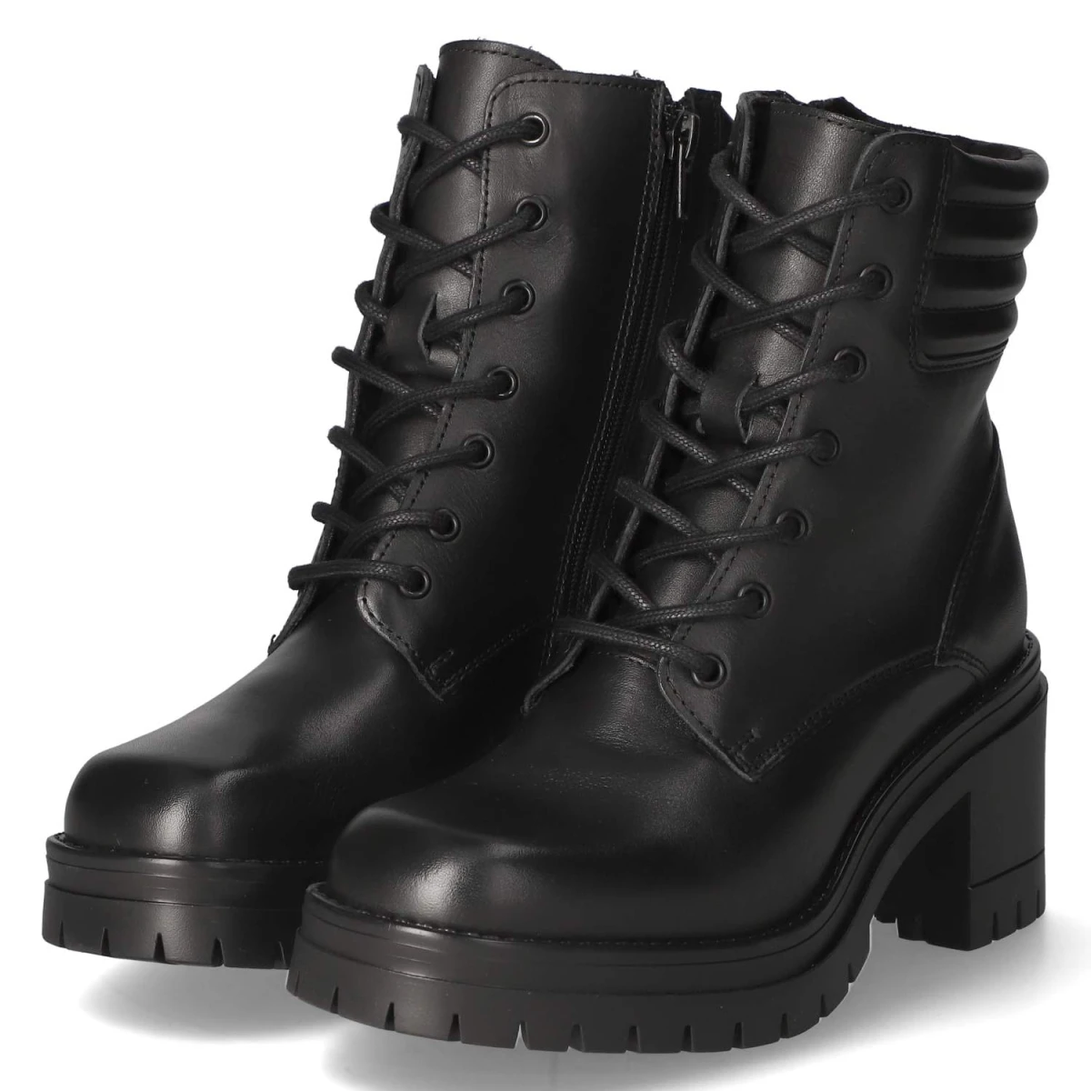 Schnürstiefeletten - black