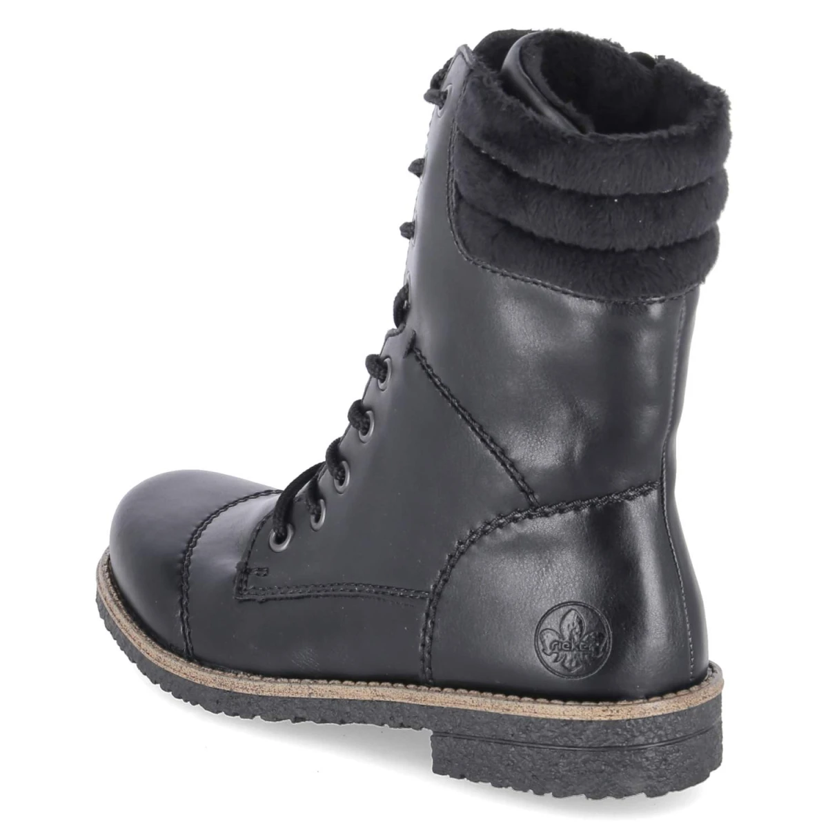 Schnürstiefeletten - schwarz/schwarz