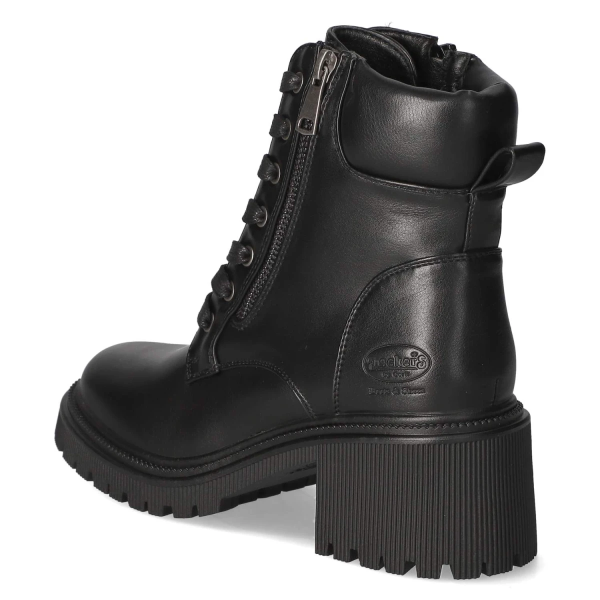 Schnürstiefeletten - schwarz