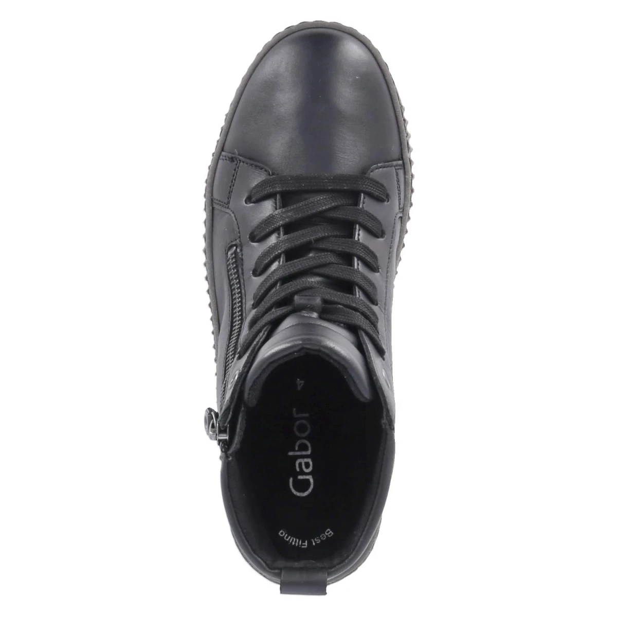 Schnürstiefeletten - schwarz (anthrazit)