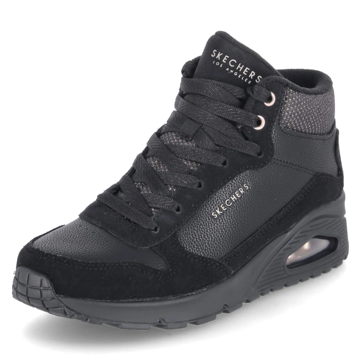 High Sneaker UNO-STARCE SHINE - BLACK