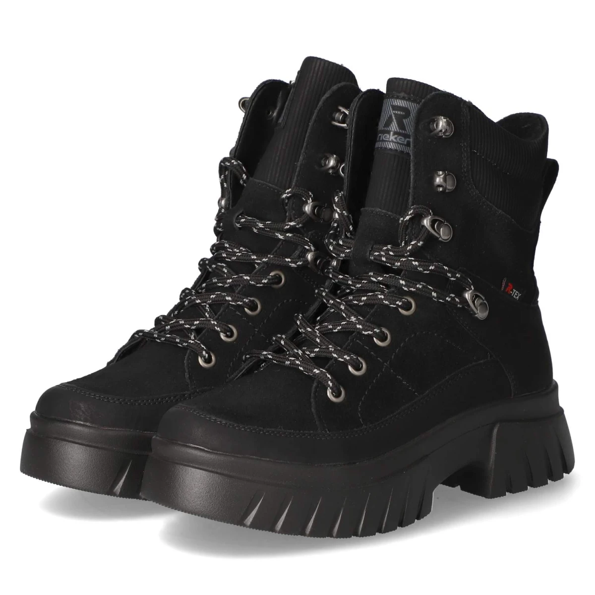 Schnürstiefeletten - black