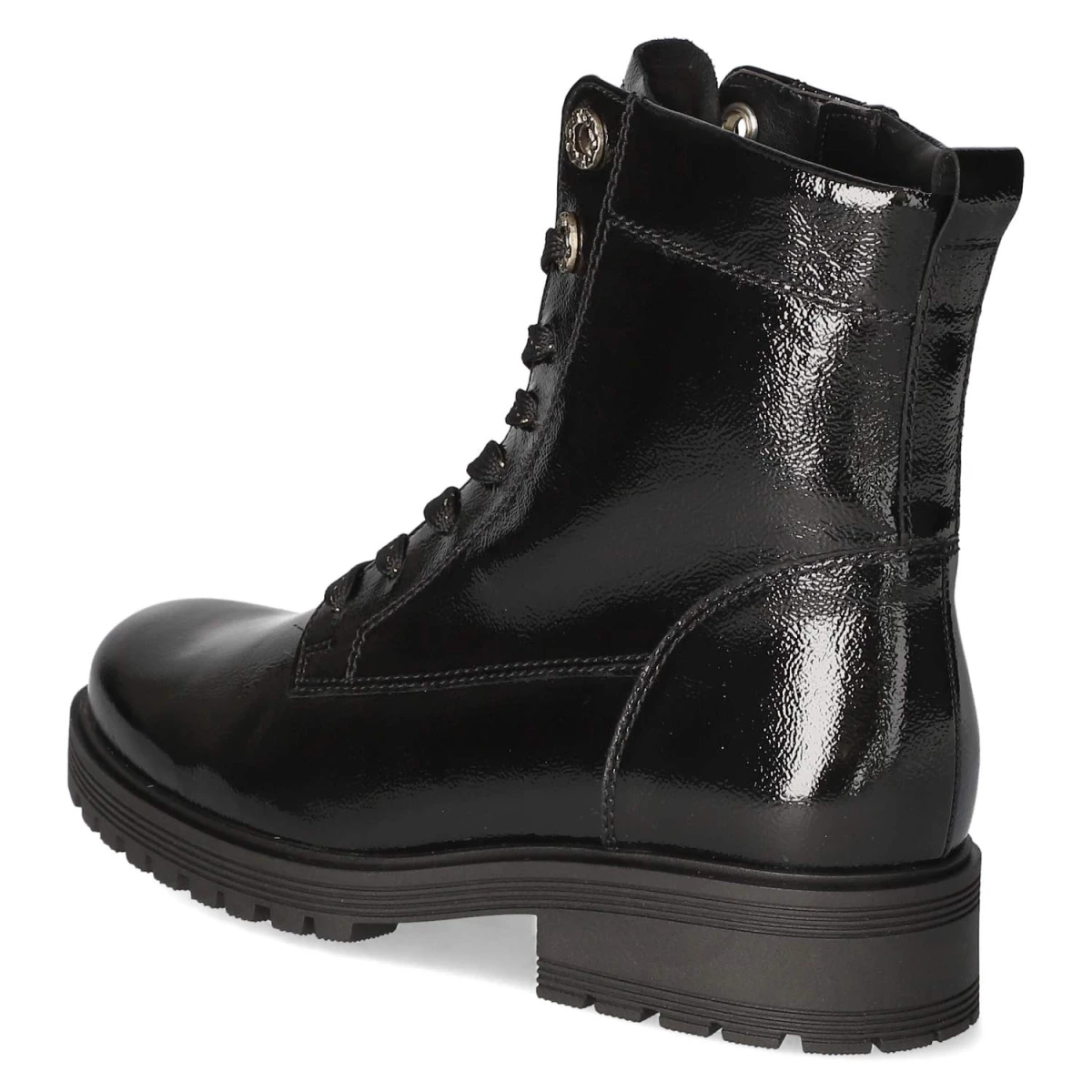 Schnürstiefeletten - schwarz (Mic/gold)