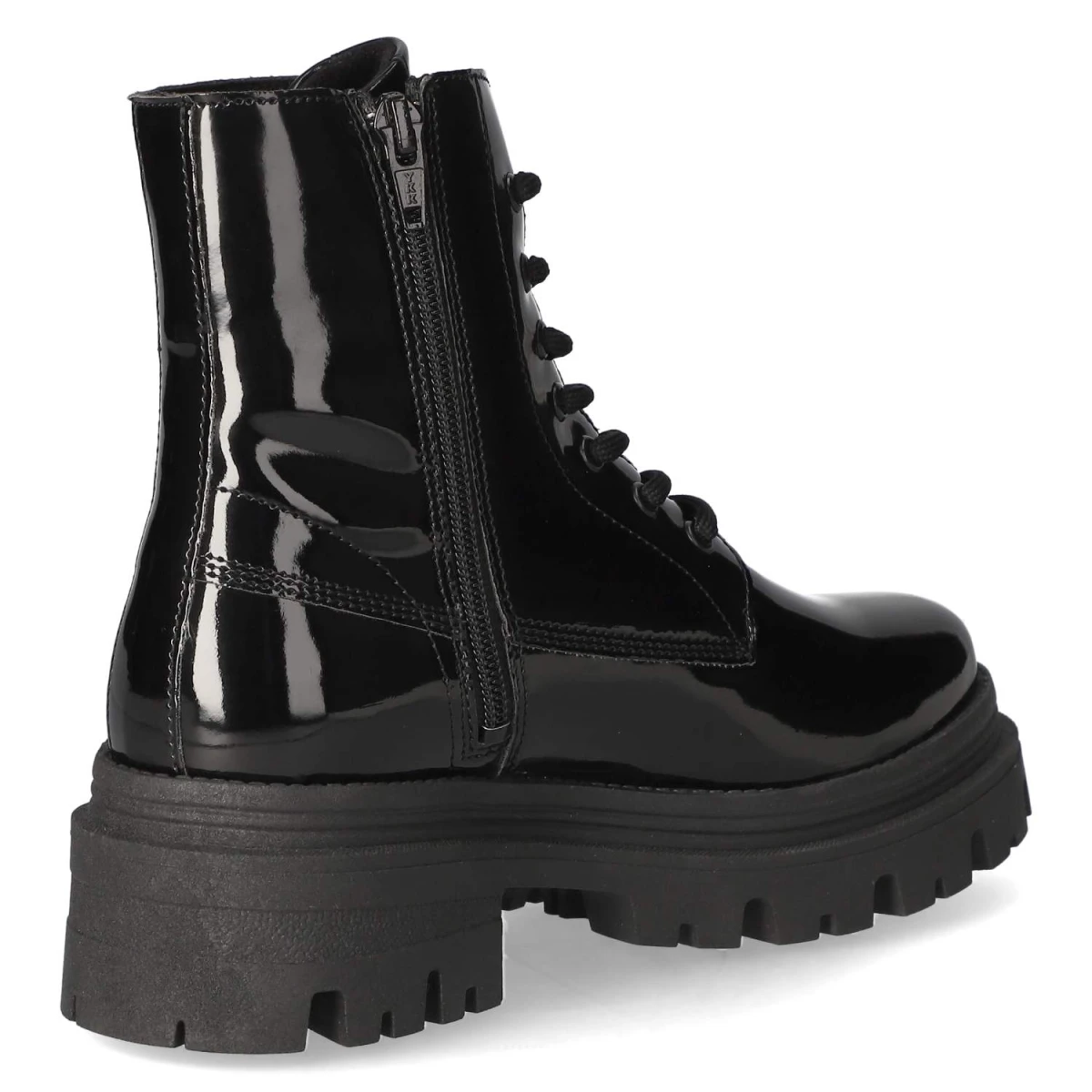 Schnürstiefeletten - BLACK PATENT