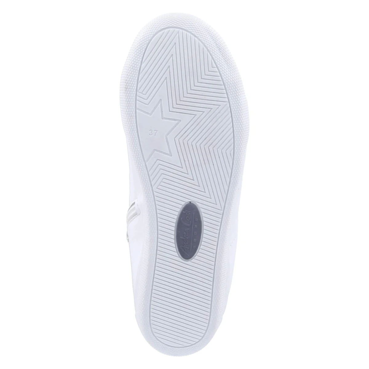 High Sneaker - weiß/brandy