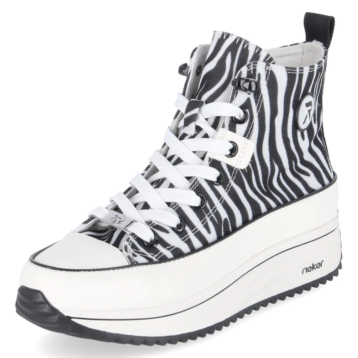 High Sneaker - weiss kombi