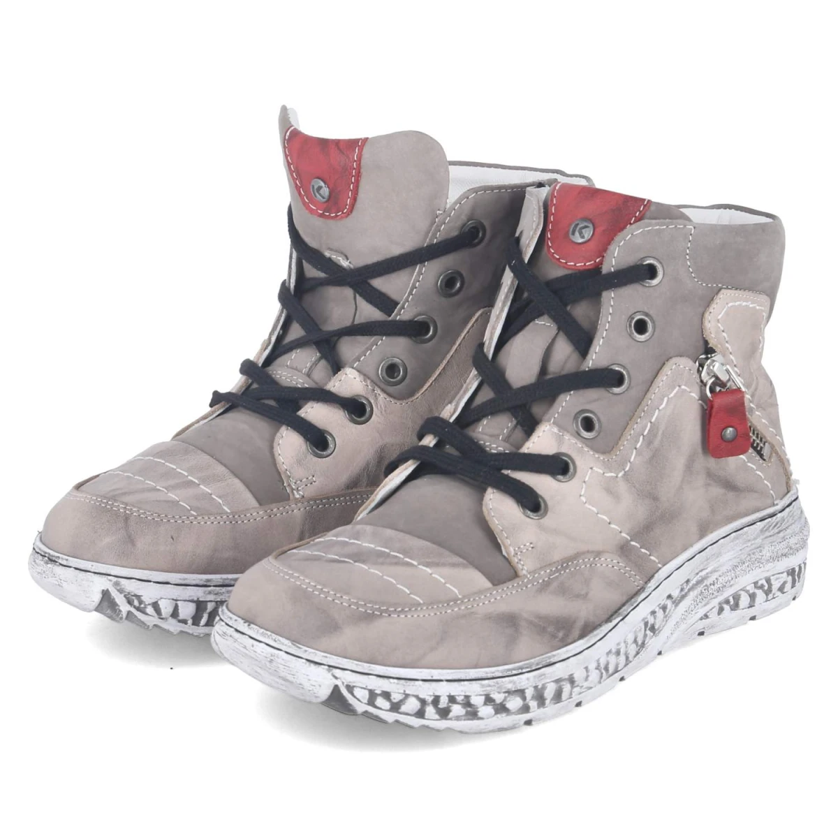 Schnürstiefel - grau