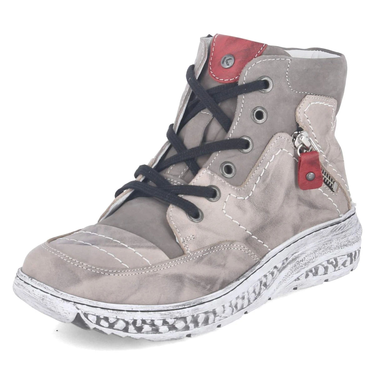 Schnürstiefel - grau