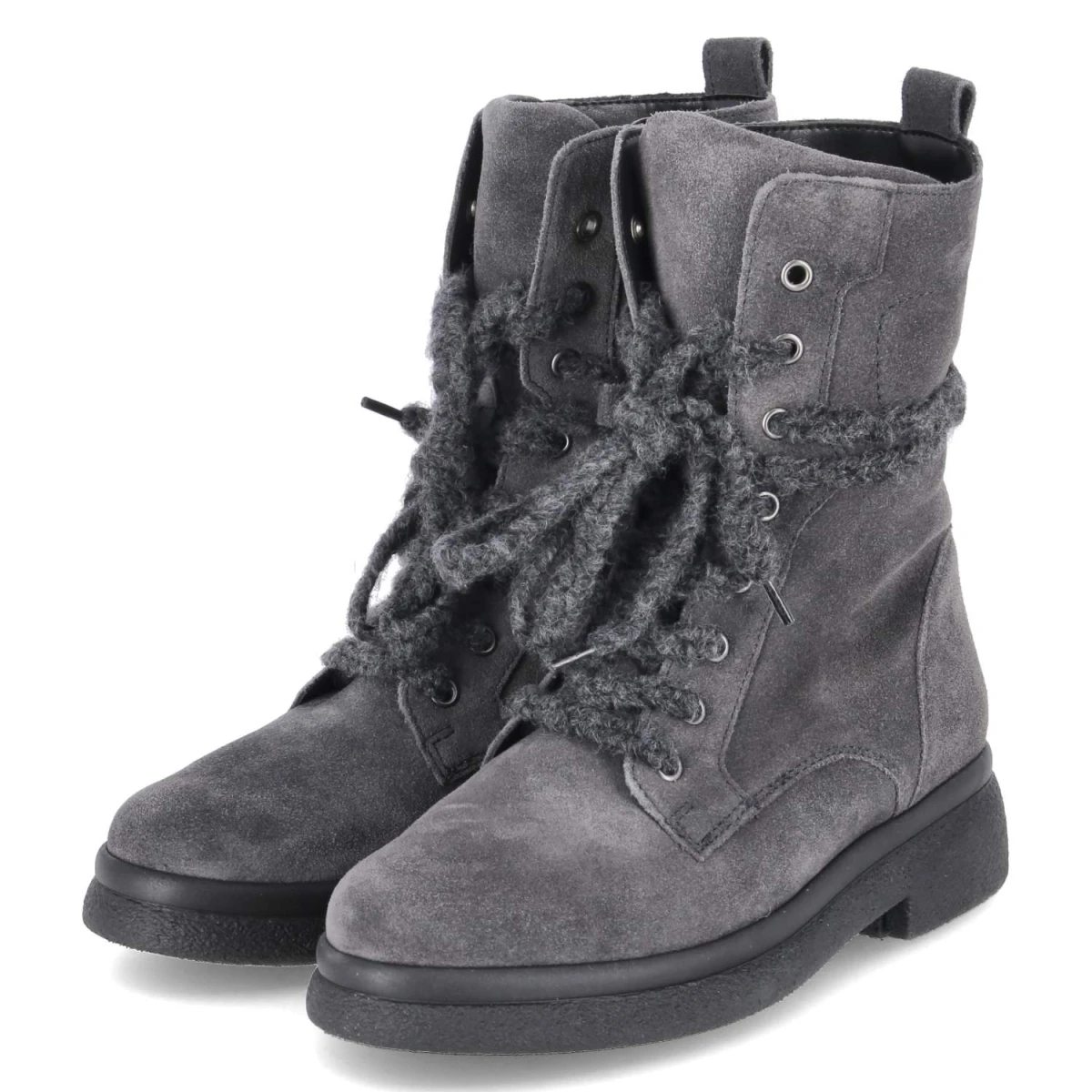 Schnürstiefeletten - DARK-GREY