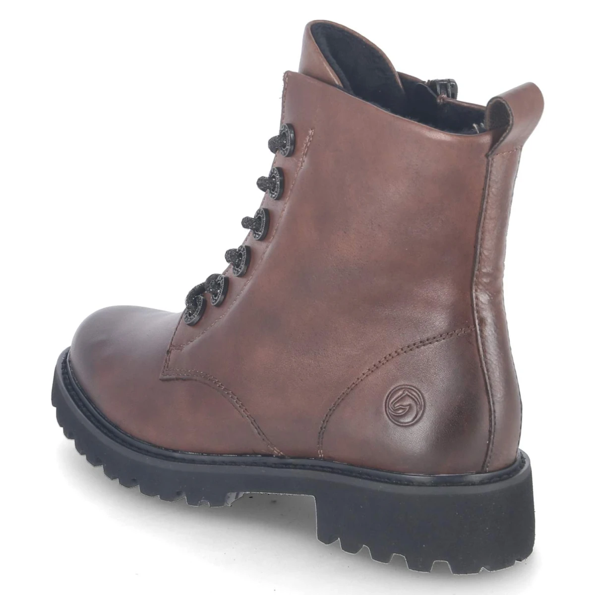 Schnürstiefeletten - BRAUN