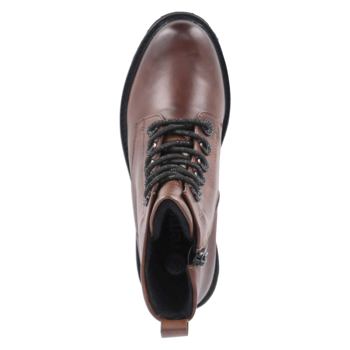 Schnürstiefeletten - BRAUN