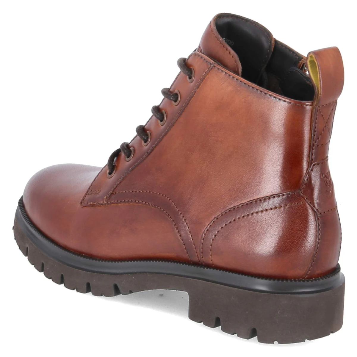 Schnürstiefeletten - cognac