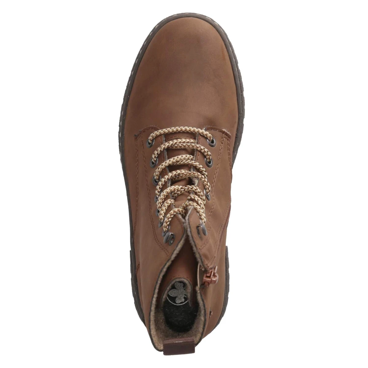 Schnürstiefeletten - BRAUN