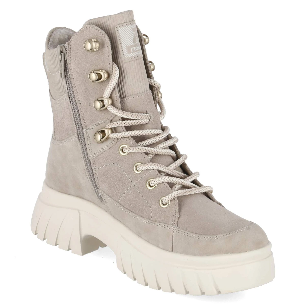 Schnürboots - Beige