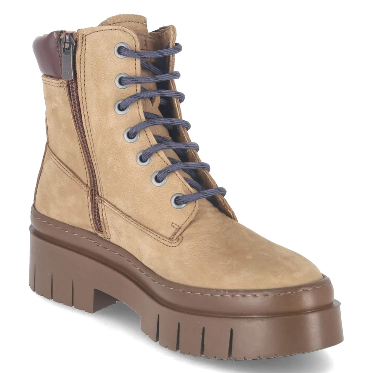 Schnürrboots AMBERES - karamel