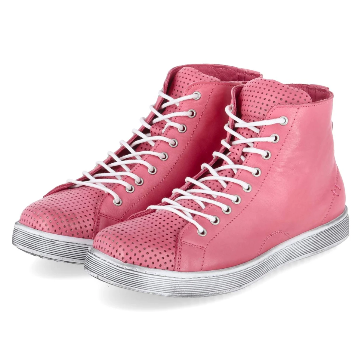 Schnürstiefeletten - koralle