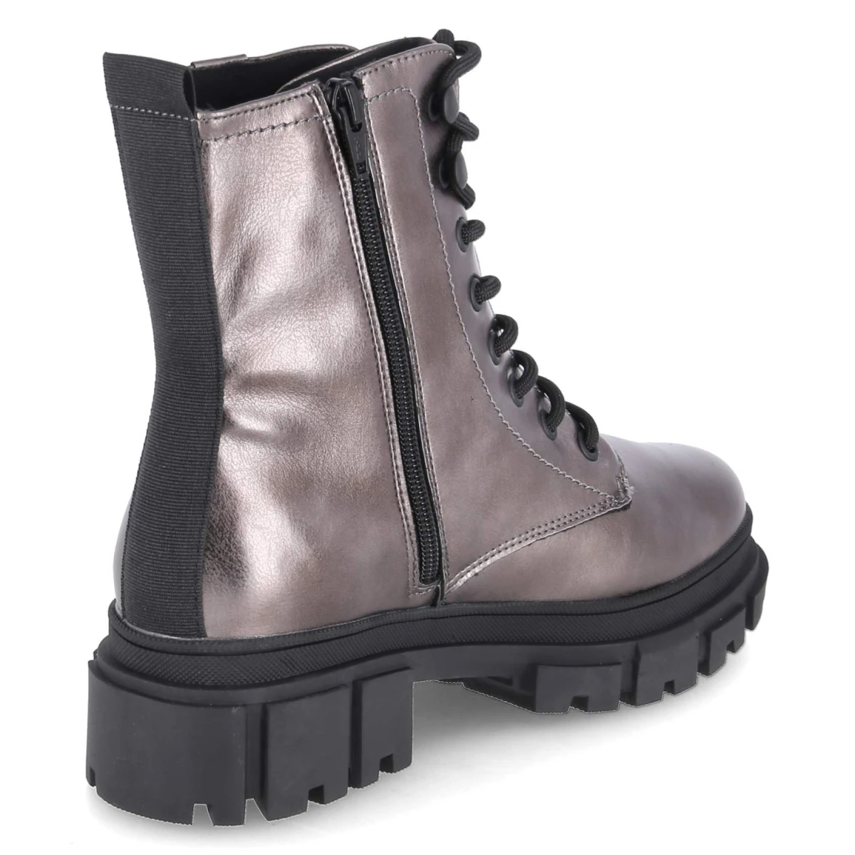 Schnürstiefeletten - PEWTER