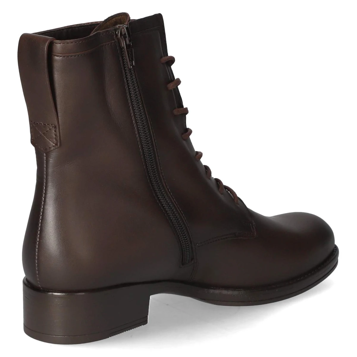 Schnürstiefeletten - mocca (Effekt)