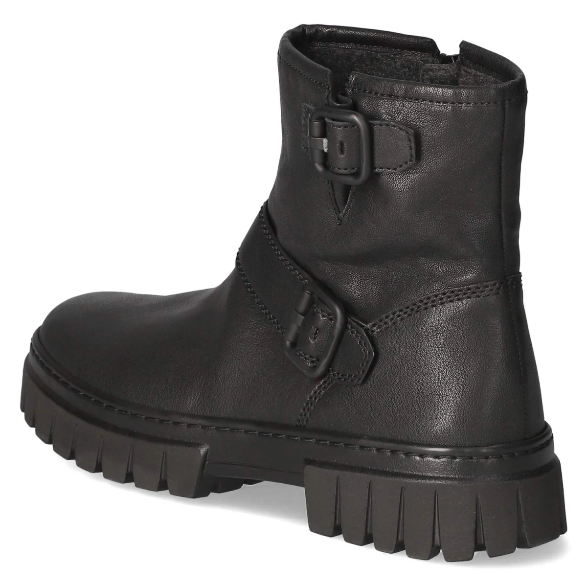 Bikerstiefeletten - schwarz (Mel./uni)