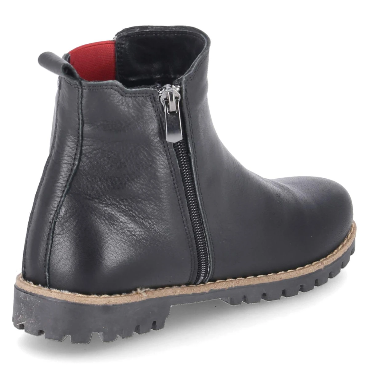 Chelsea Boots - schwarz/rot