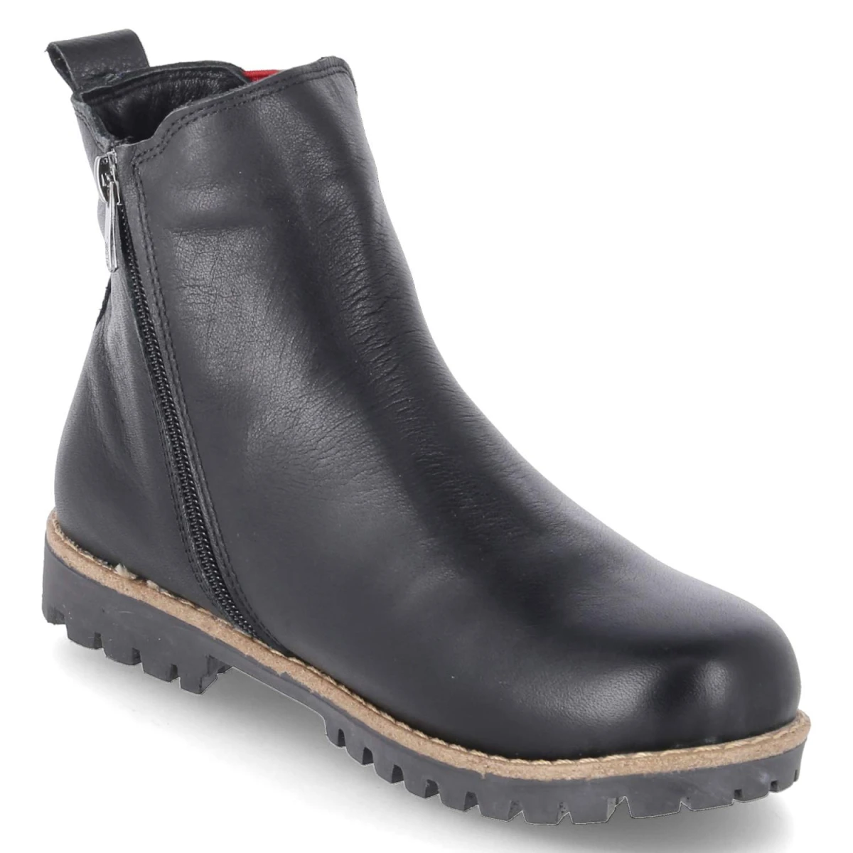 Chelsea Boots - schwarz/rot