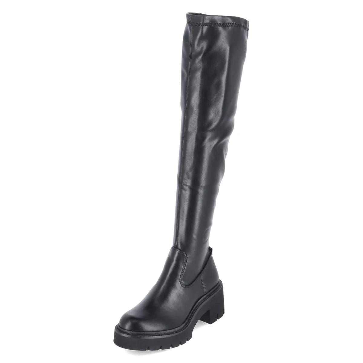 Overkneestiefel - black