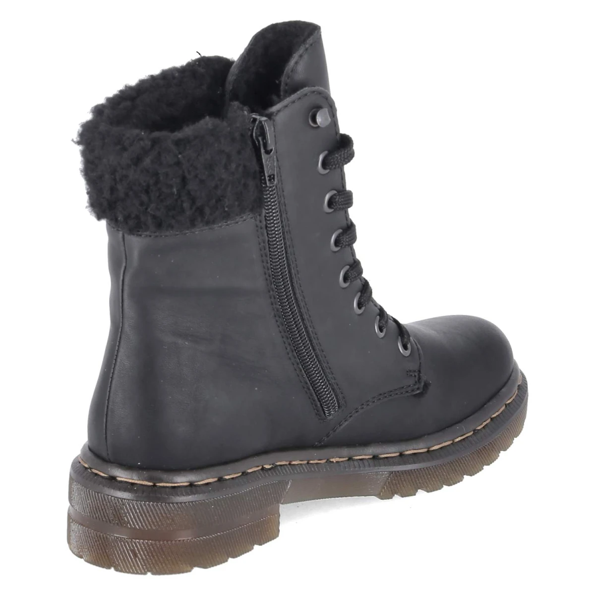 Schnürboots - schwarz