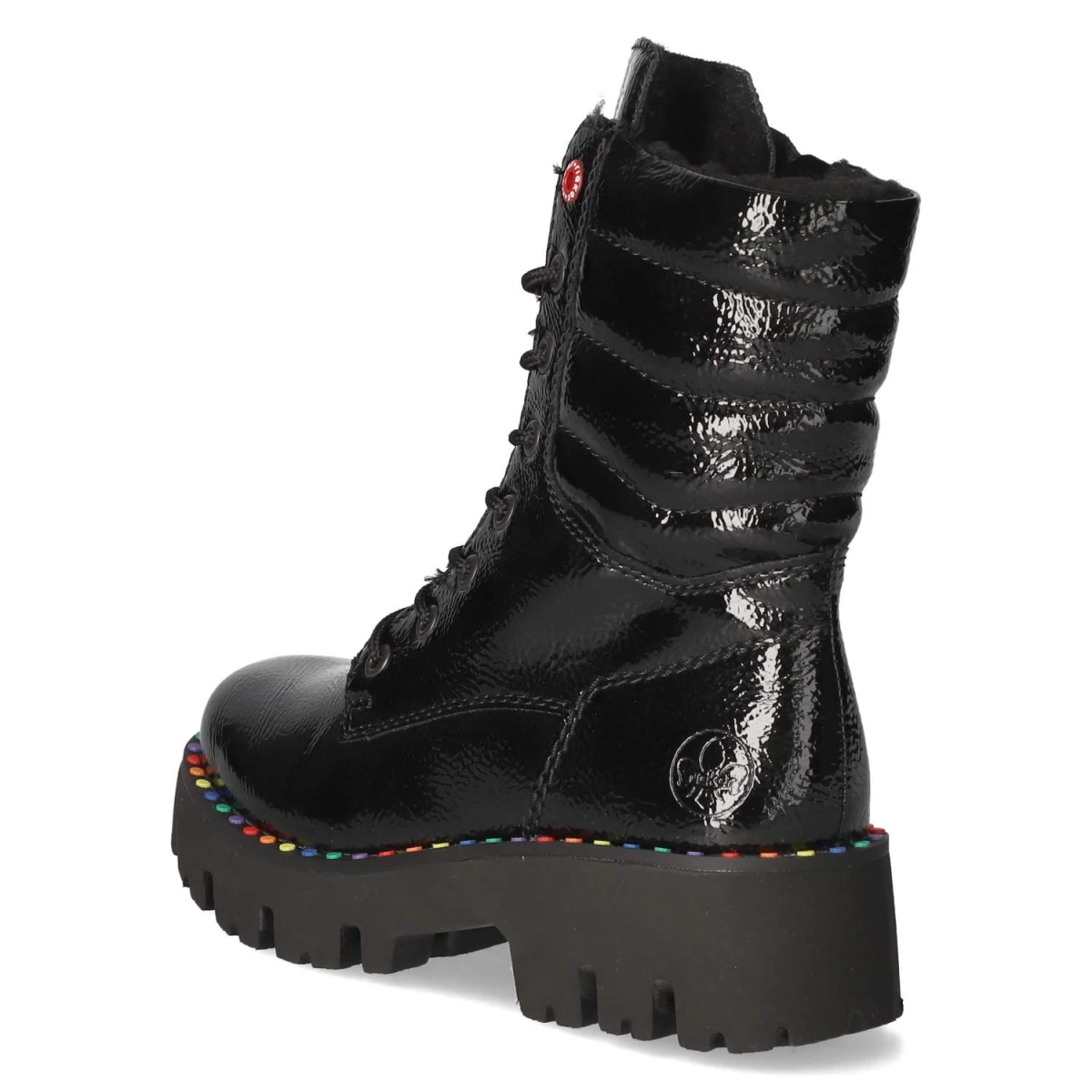 Schnürstiefeletten - black