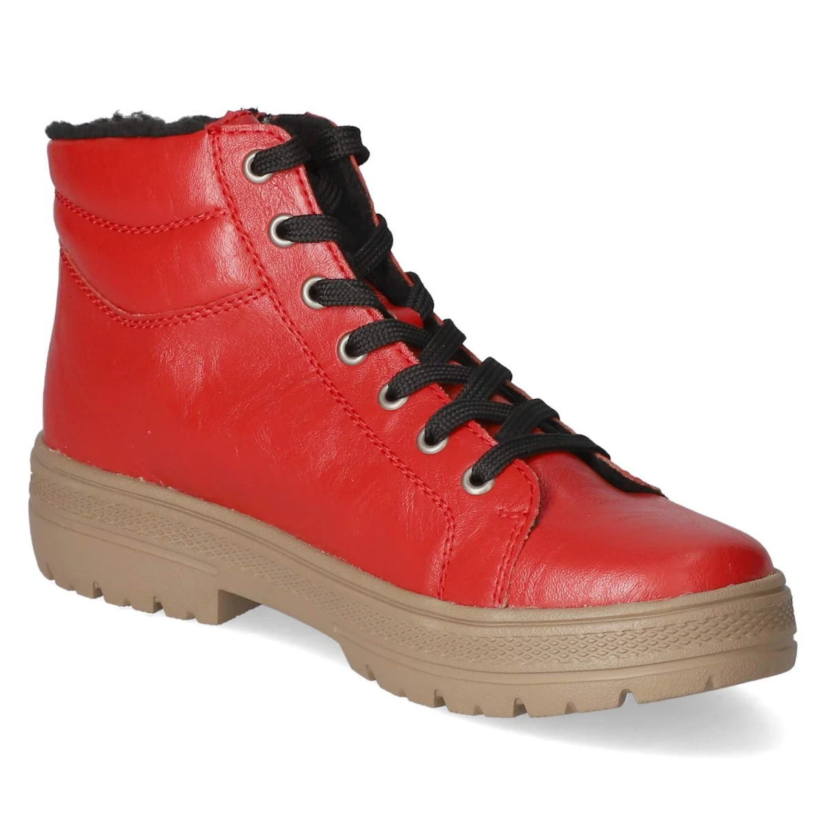 Schnürstiefeletten - red