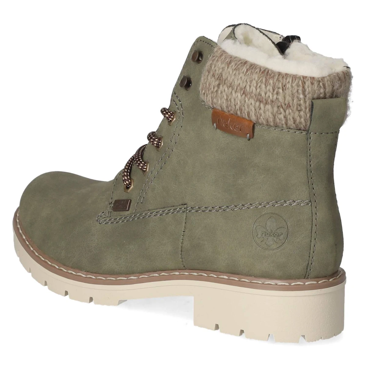 Schnürstiefeletten - grün