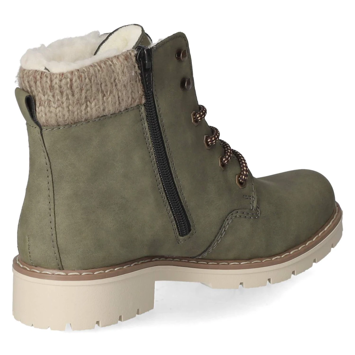 Schnürstiefeletten - grün