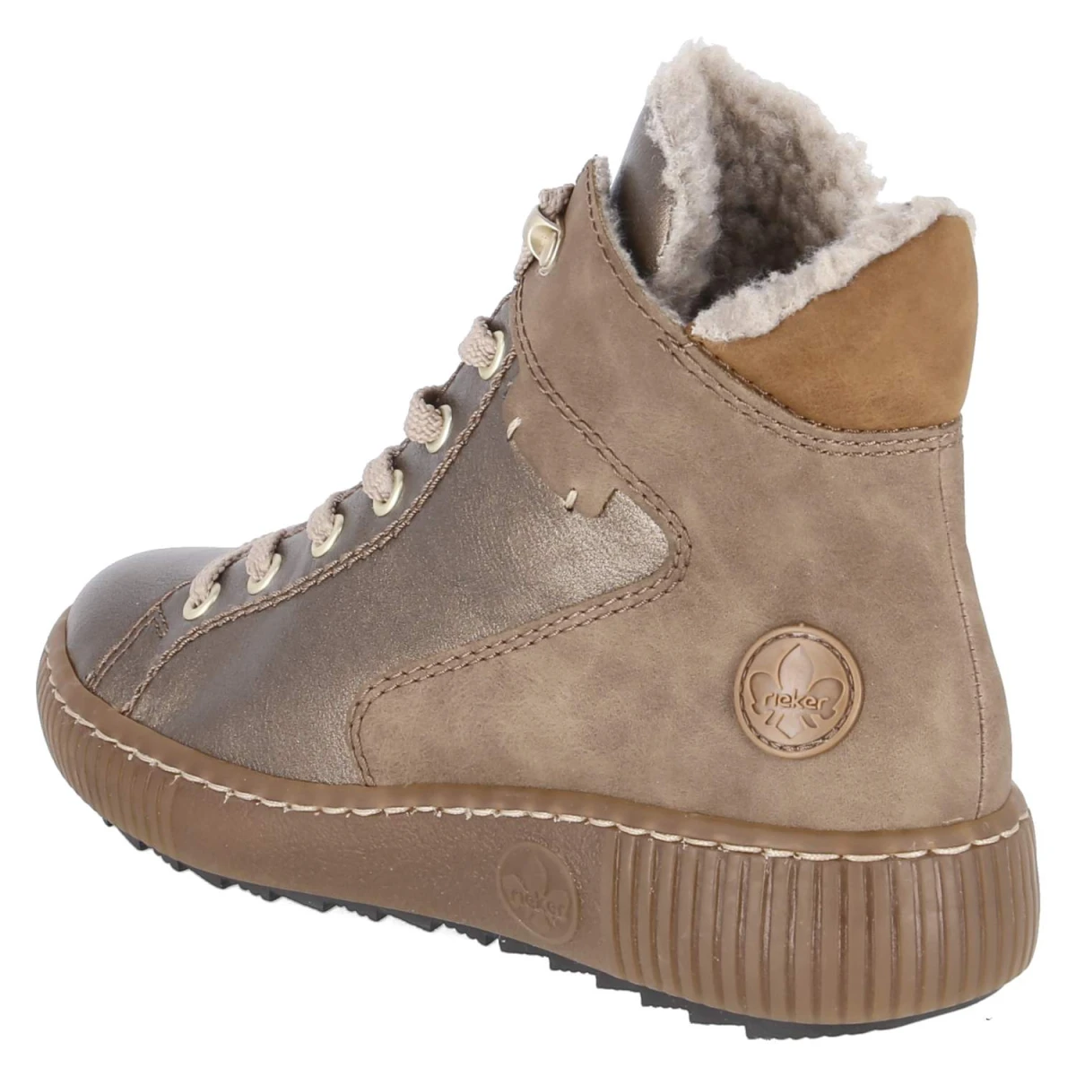 Schnürstiefeletten - bronze