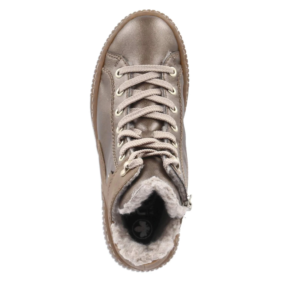 Schnürstiefeletten - bronze