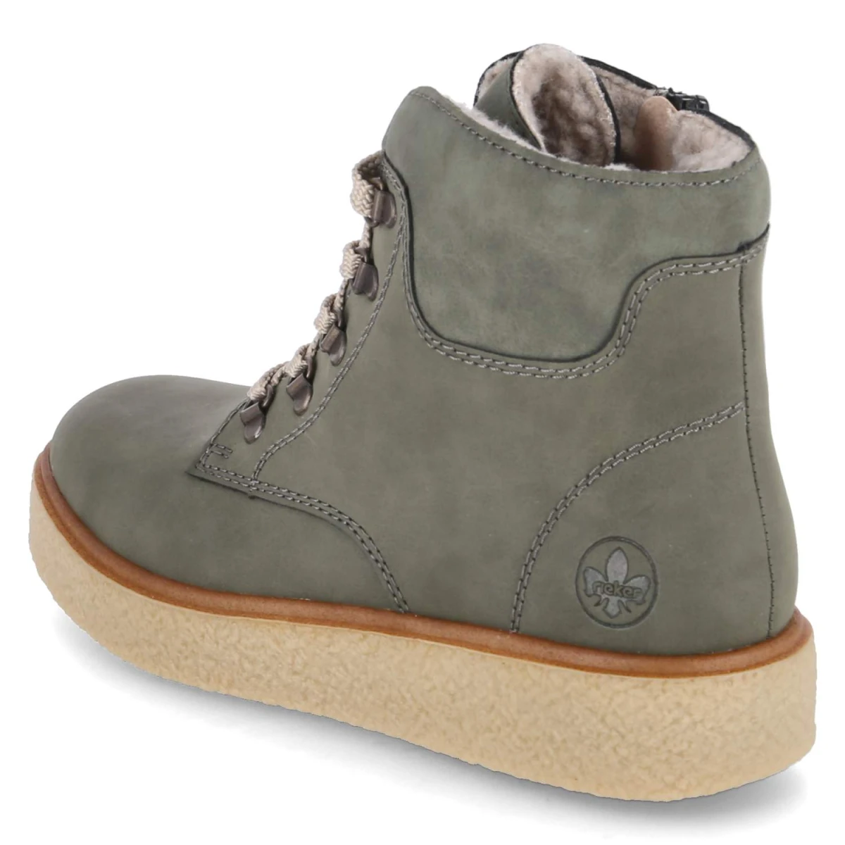 Schnürstiefeletten - Grün