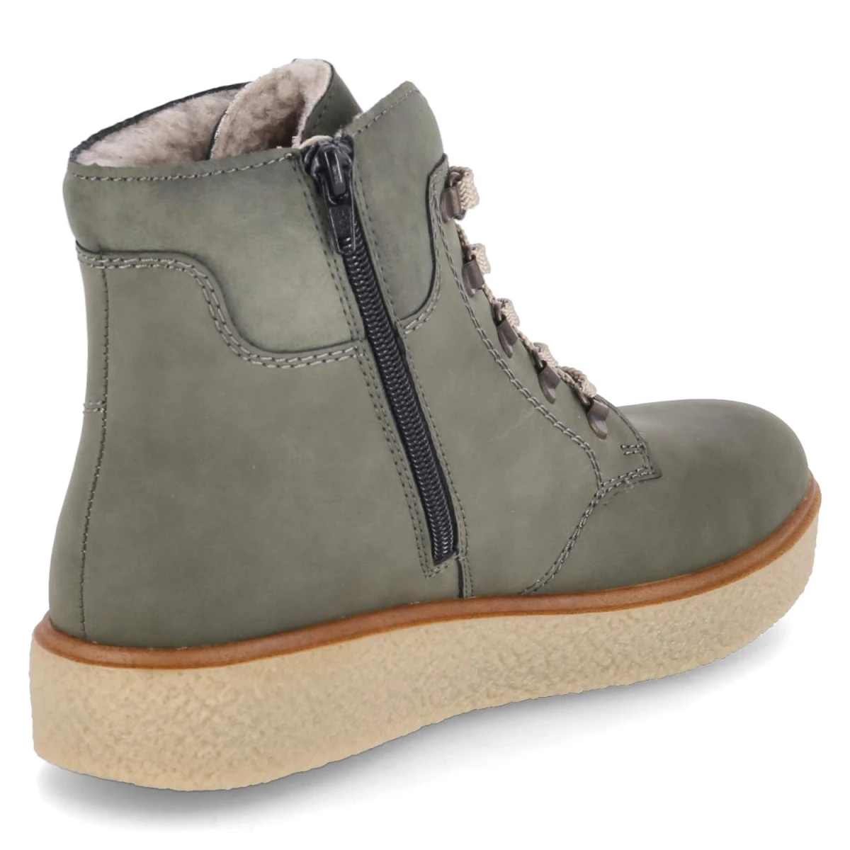 Schnürstiefeletten - Grün