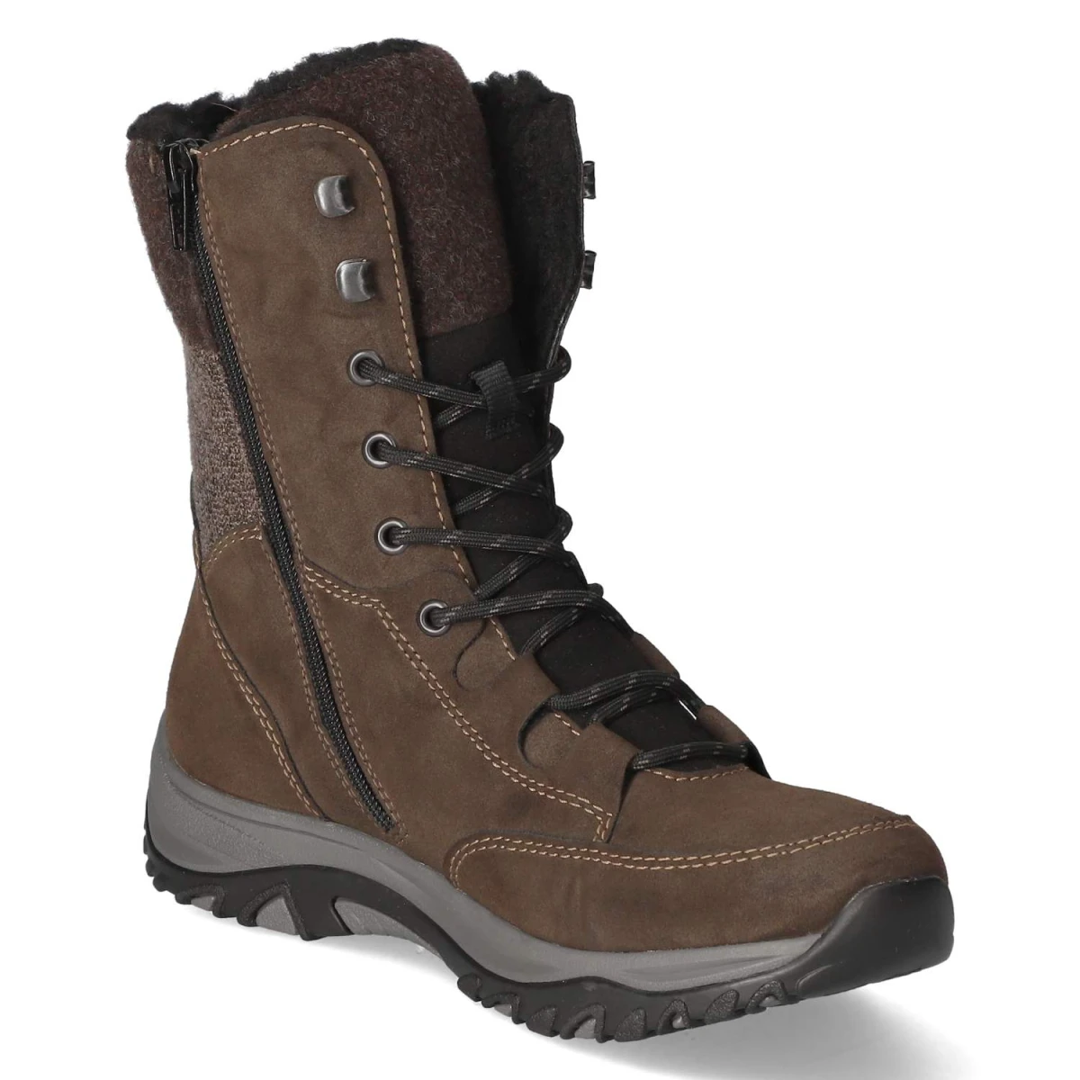 Schnürstiefel - BRAUN