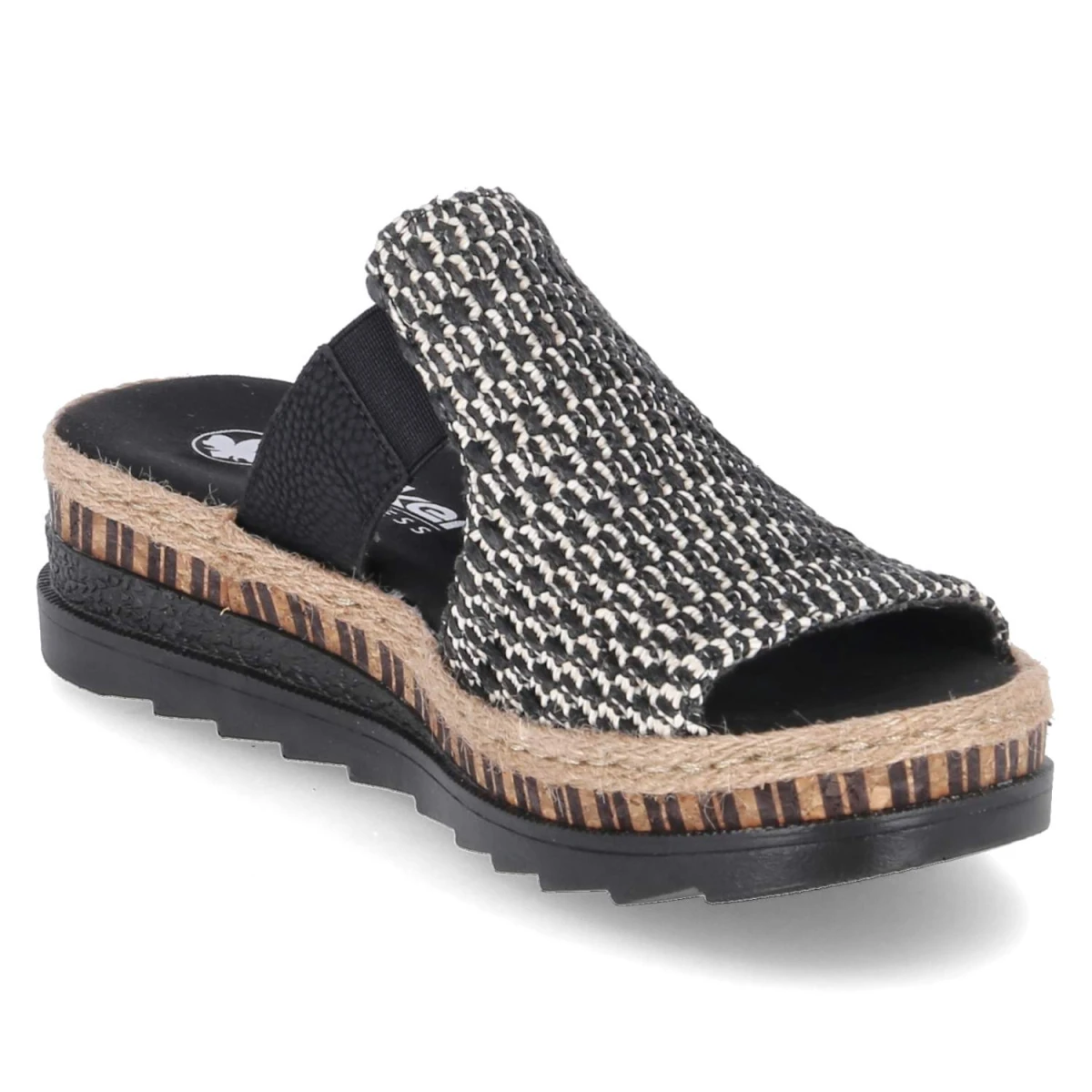 Pantoletten - schwarz- kombi