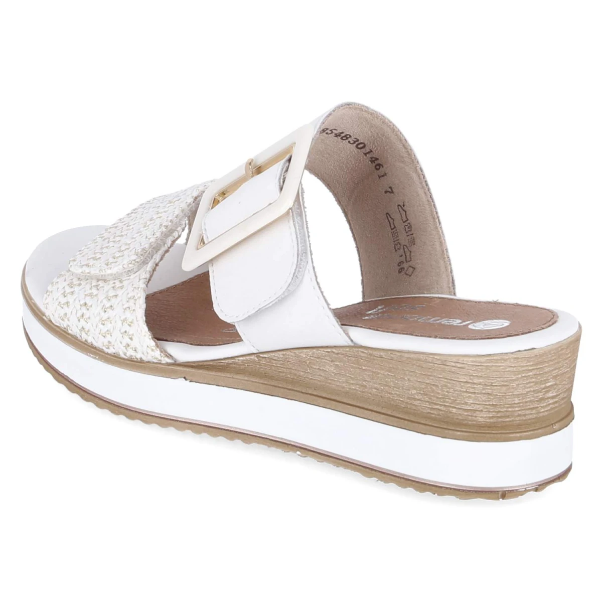 Pantoletten - weiss-kombi