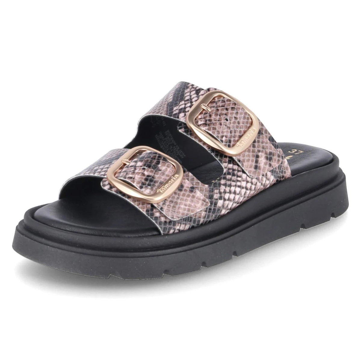 Pantoletten - BEIGE SNAKE