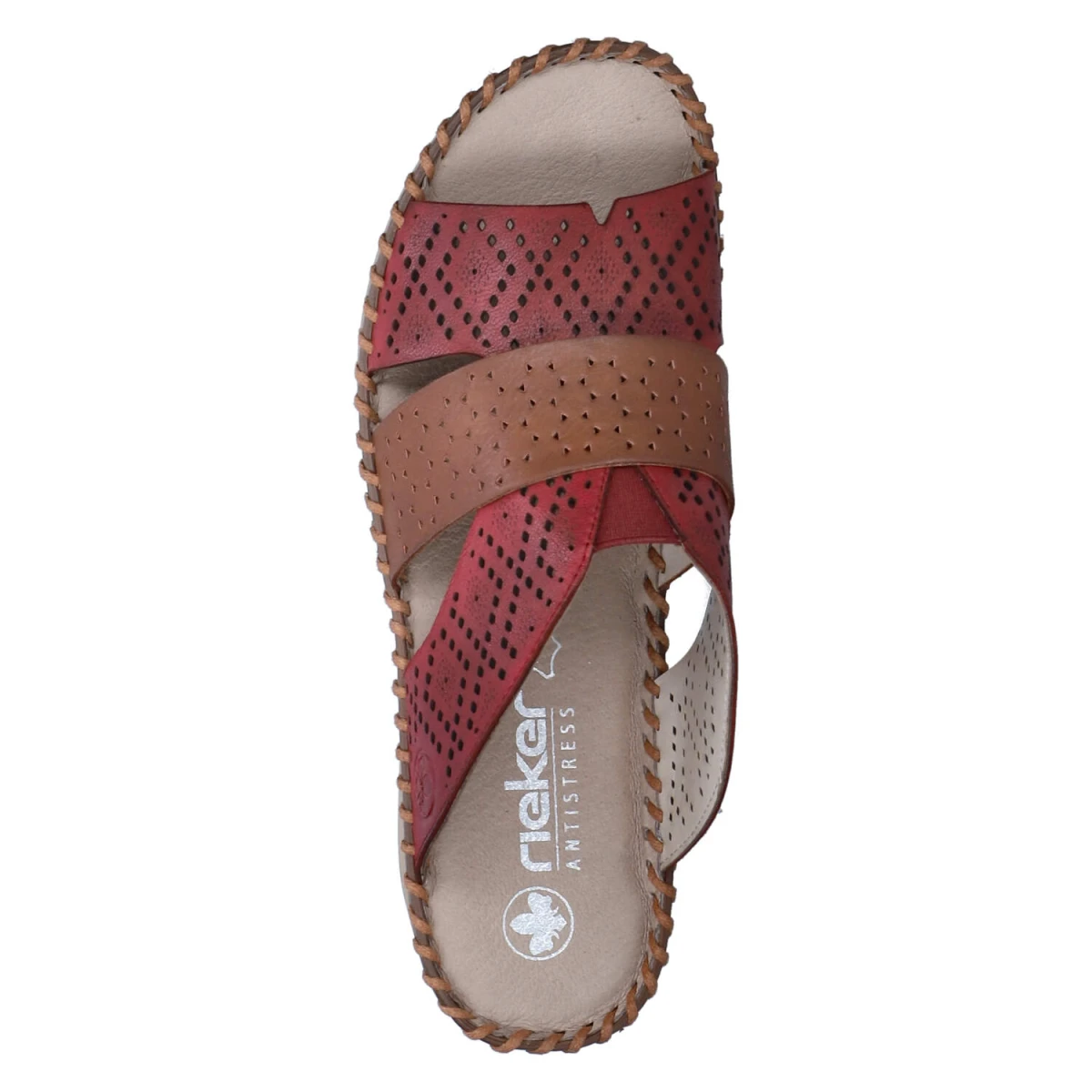 Pantoletten - burgund/cayenne