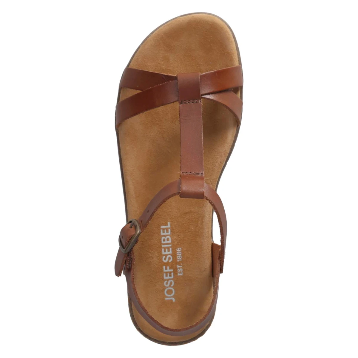 T-Steg-Sandalen FABRICIA 01 - COGNAC