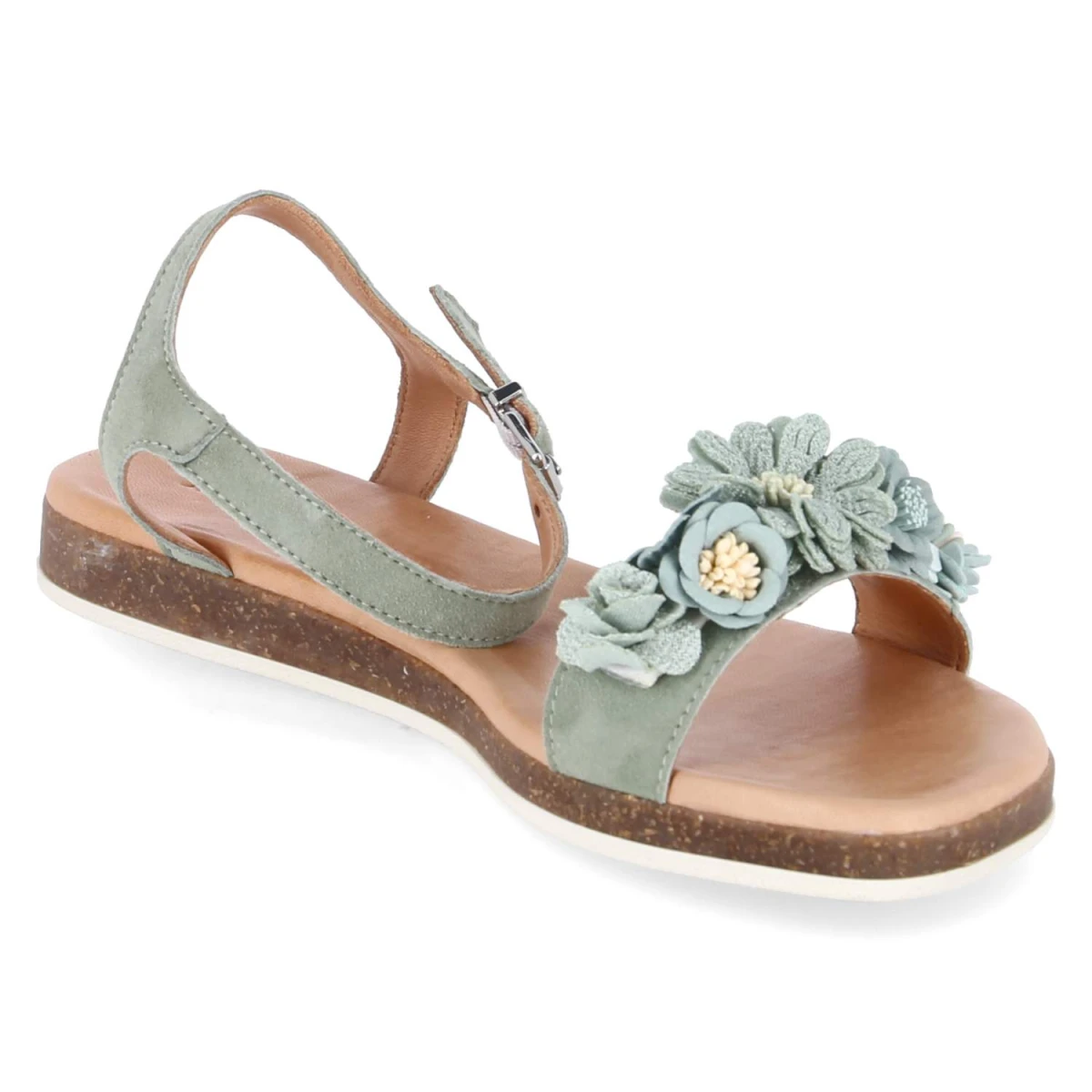 Sandalen ISA - salvia,flowers