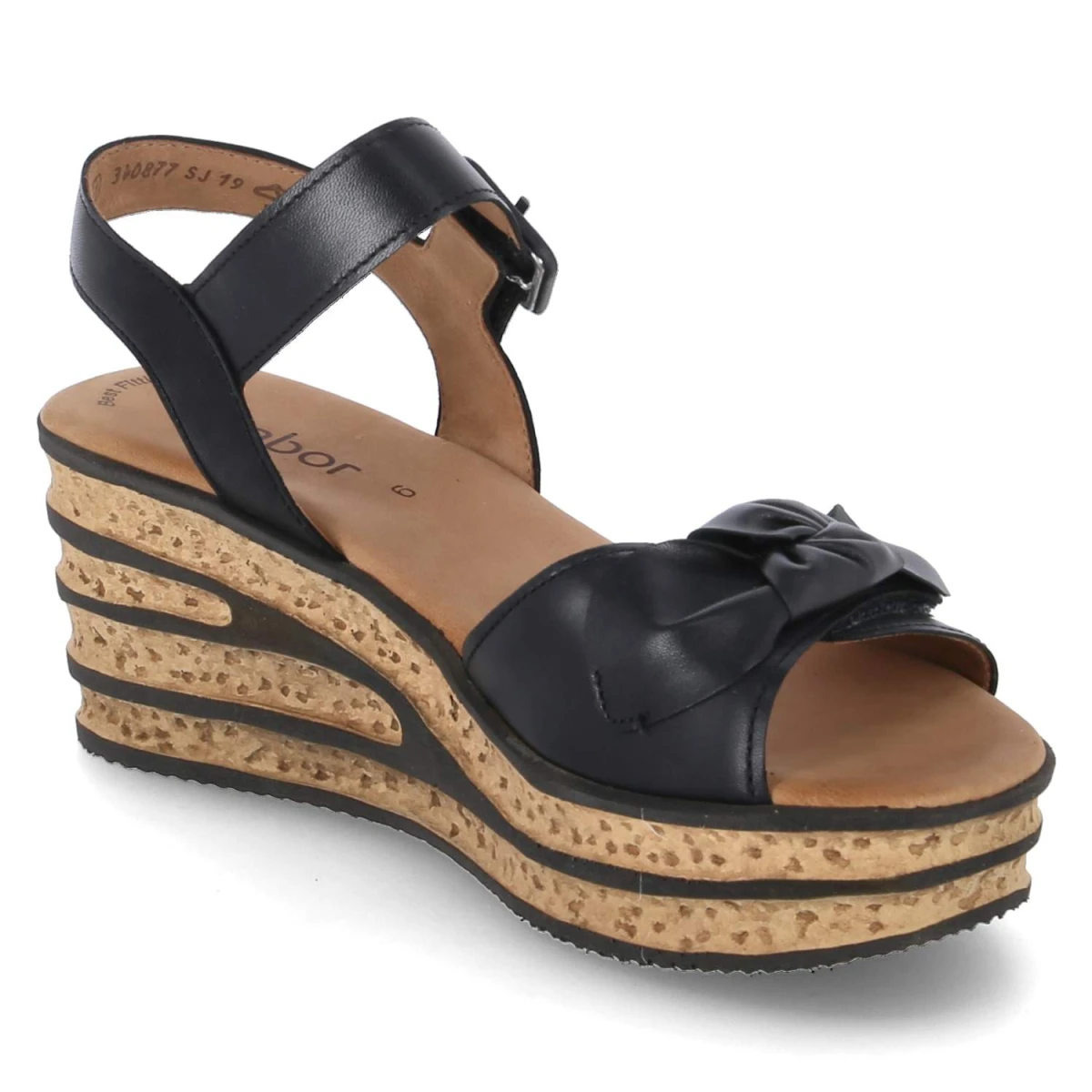 Keilsandaletten - schwarz