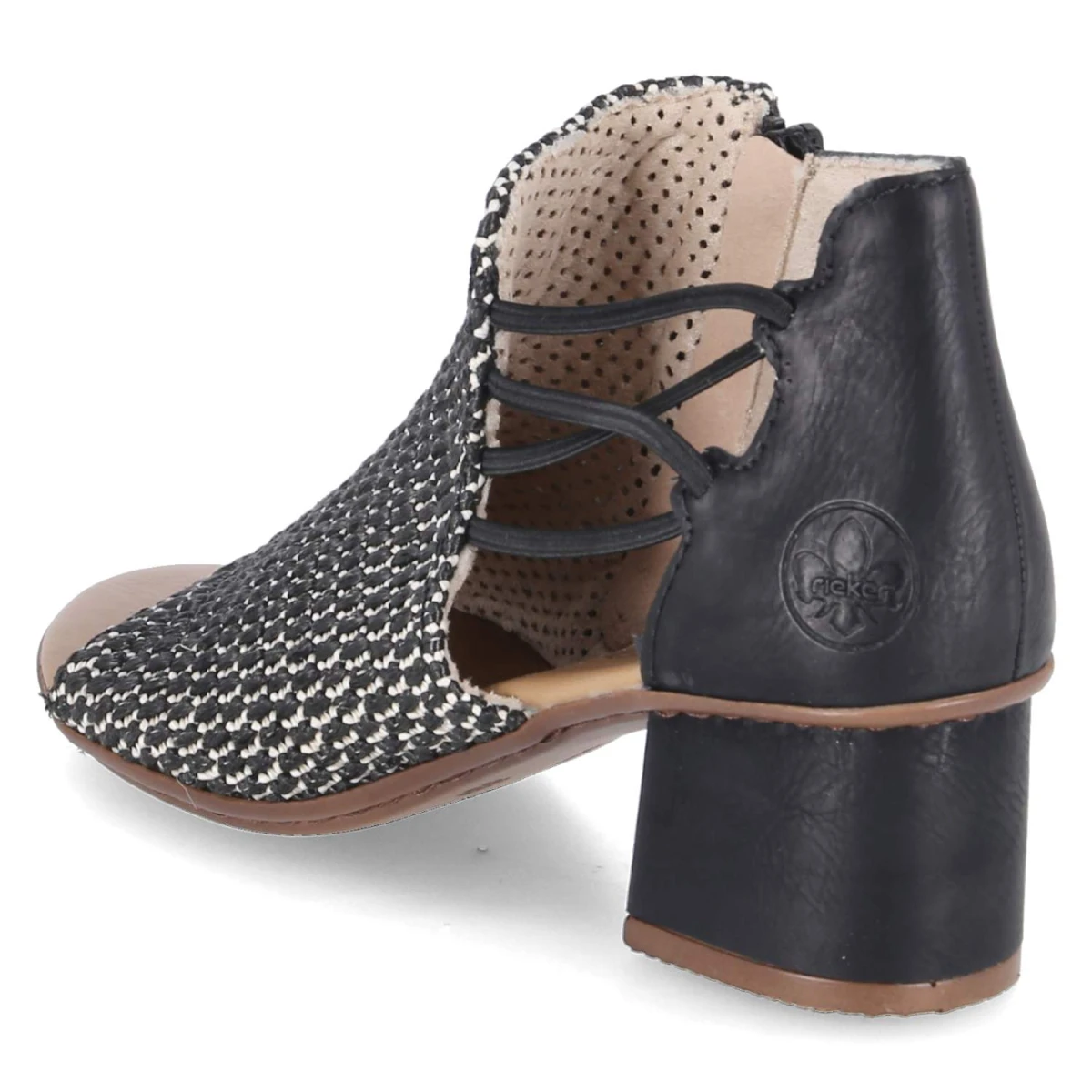 Sandaletten - schwarz kombi