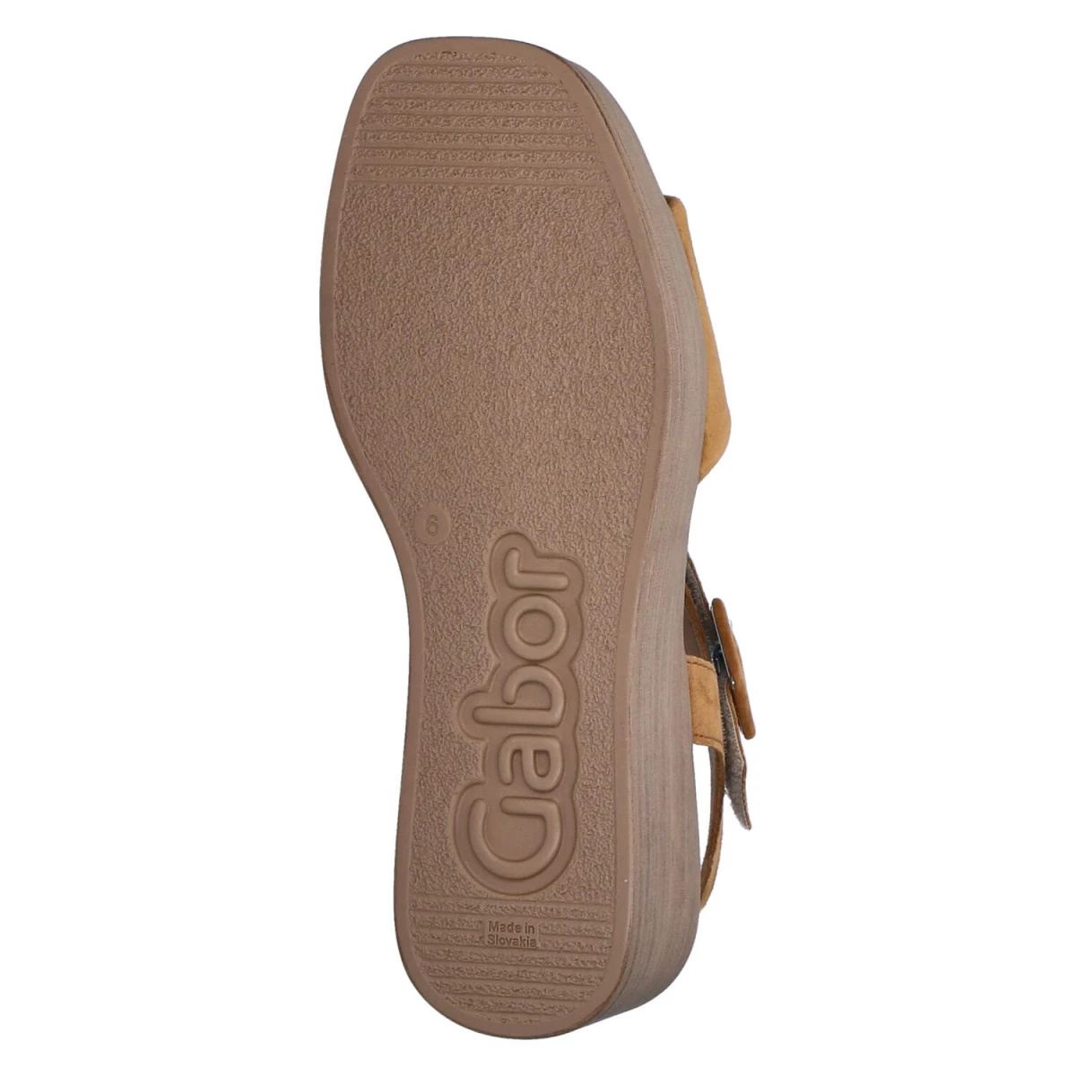 Keilsandaletten - cognac (holz)